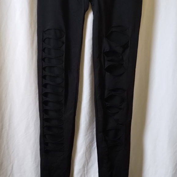 Fashion Nova Black Cut-Out Leggings - Picture 5 of 12